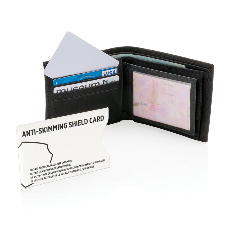 Load image into Gallery viewer, RFID shield card with active jamming chip from XD Collection for bags and travel, designed to protect against electronic theft.