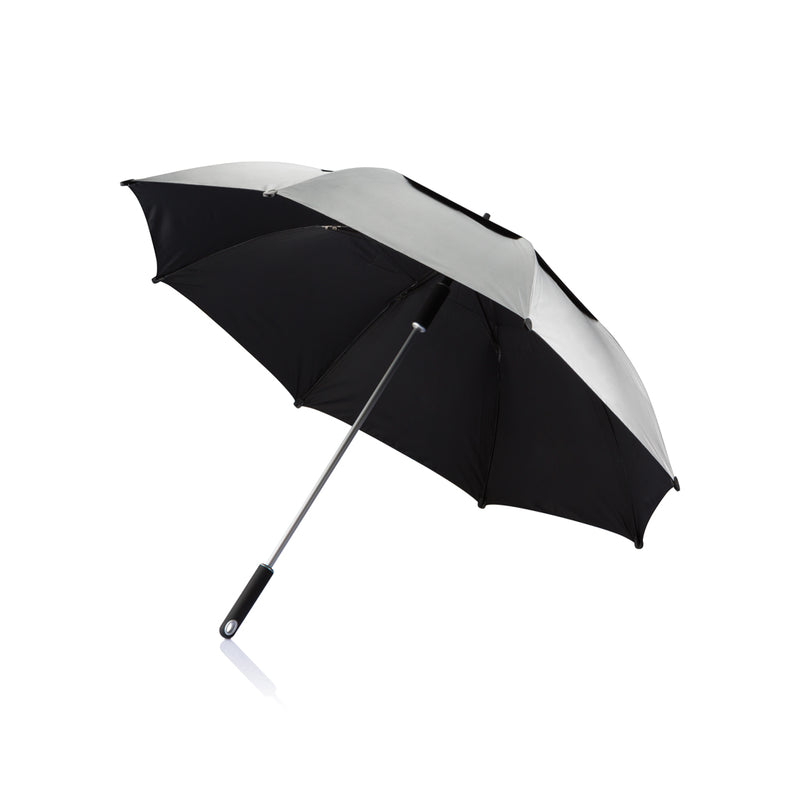 Load image into Gallery viewer, XD Design 27-inch Hurricane storm umbrella open, showing its large, durable canopy designed for strong wind protection.
