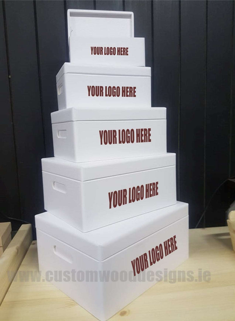 Load image into Gallery viewer, Wooden Boxes Hinged Lid - Various Sizes Painted Boxes Custom Wood Designs bedroom deco box box with lid white box wood wooden painted-boxes-21-cm-x-12-cm-x-9-5-cm-wooden-boxes-hinged-lid-various-sizes-49180135817559