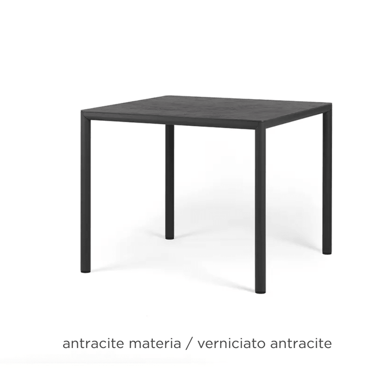 Load image into Gallery viewer, Piave 90 Contract Table - Custom Wood DesignsAntracite Piave 90 Contract Table by Nardi Oy, featuring a sleek wooden surface, ideal for restaurant and commercial use.Piave Table Nardi Oy24575215270807Antracite