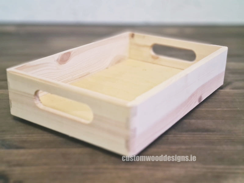 Load image into Gallery viewer, Pine wood tray used for serving condiments