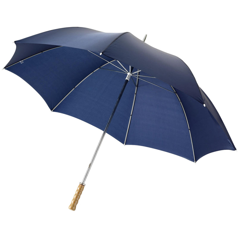 Load image into Gallery viewer, 30&quot; Golf Umbrella with wooden handle pack of 25 Custom Wood Designs __label: Multibuy process-blue-30-golf-umbrella-with-wooden-handle-pack-of-25-52702063460695
