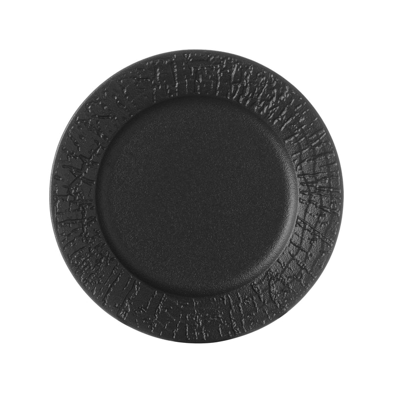 Load image into Gallery viewer, Fine Dine rimmed crust plate, 210mm, shallow dish with a raised edge, ideal for serving appetizers or main courses.