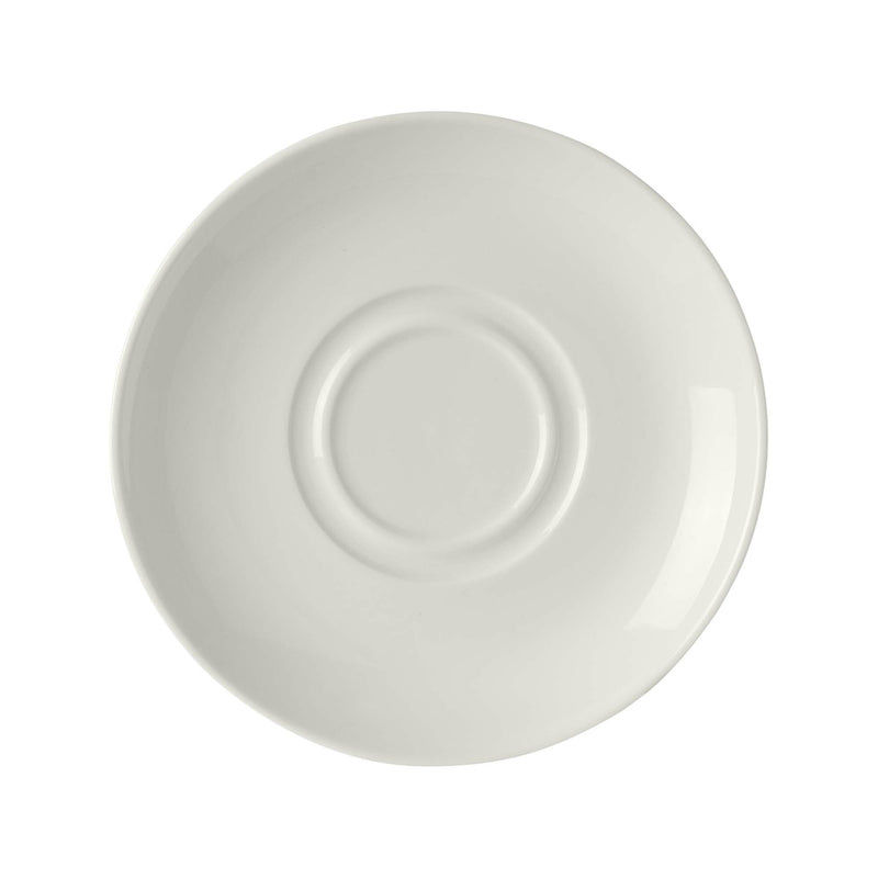 Load image into Gallery viewer, Fine Dine pure saucer for consommé cup, 160mm soup bowl saucer with smooth ceramic finish and classic design.