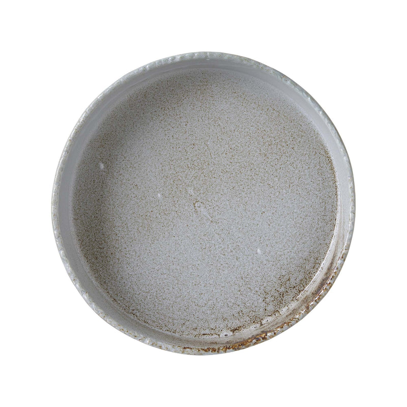Load image into Gallery viewer, Fine Dine Stark high edge plate, 200 mm, with a tall rim, ideal for serving salads or main dishes in a stylish dining setting.