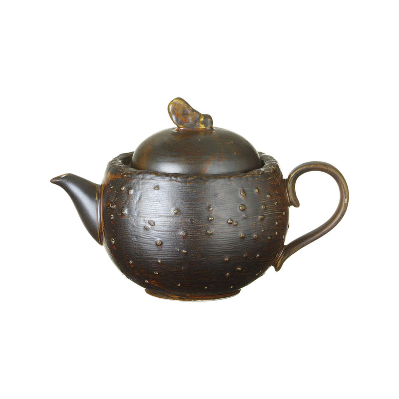 Load image into Gallery viewer, Aurum 500ml tea pot by Fine Dine featuring a sleek design, ceramic material, and a curved spout for pouring tea.