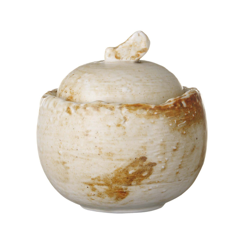 Load image into Gallery viewer, Fine Dine Constancy sugar bowl with a 105x110mm design, featuring a sleek ceramic finish and a matching lid.