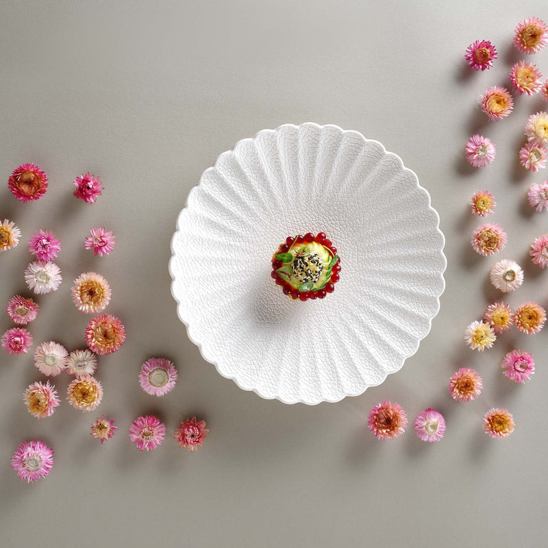 Load image into Gallery viewer, Fine Dine Fiord decorative plate, 270mm, showcasing intricate blue and white floral patterns on ceramic surface.