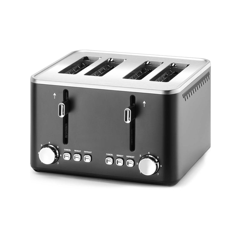Load image into Gallery viewer, Fine Dine Buffet Toaster Rapido 4-slice 1750W with stainless steel exterior and adjustable browning control.