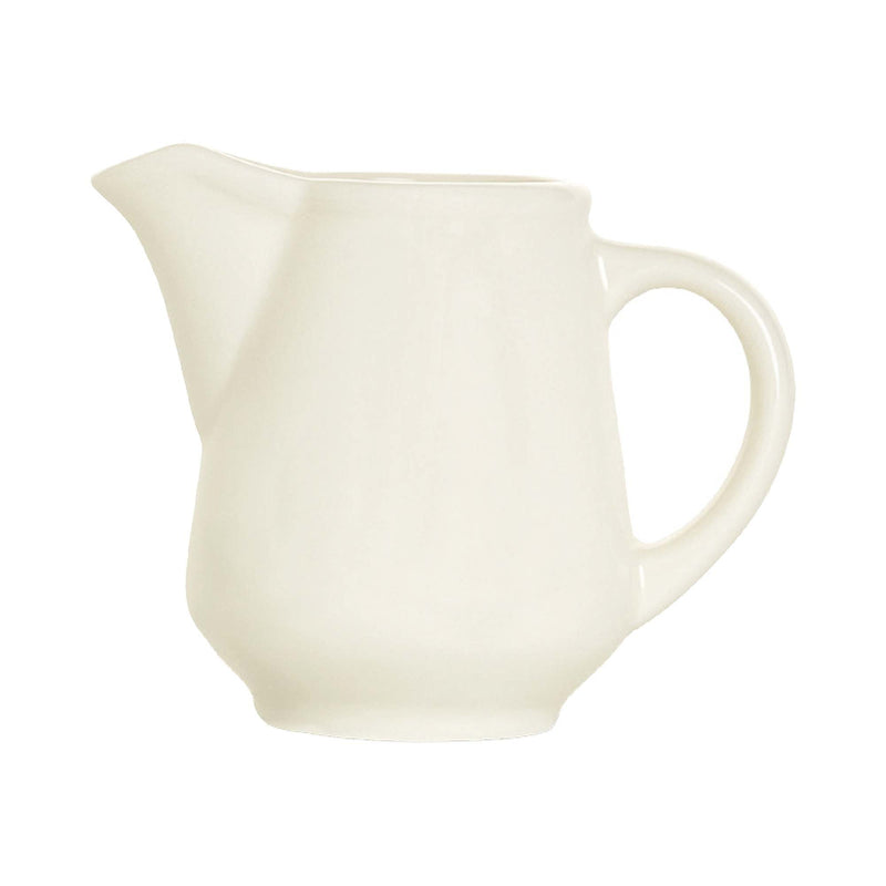 Load image into Gallery viewer, Fine Dine Crema milk jug, 180ml, ceramic milk pitcher for coffee or espresso, with a smooth handle and glossy finish.