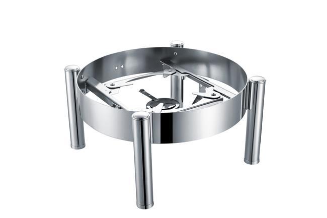 Load image into Gallery viewer, Frame for De Luxe Eco 6L round chafing dish, designed for warmer, by Fine Dine, showcasing the sturdy metal structure.