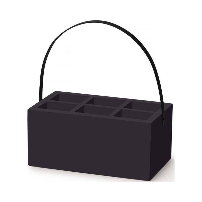 Load image into Gallery viewer, Madeira black box for cutlery and napkins, 280x180x120 mm, by Fine Dine, stylish storage for table accessories.