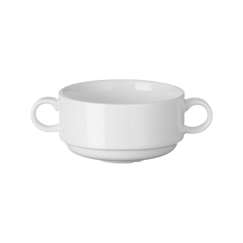 Load image into Gallery viewer, Pure Bianco consommé cup, 250ml - Custom Wood DesignsFine Dine Pure Bianco consommé broth bowl, 250ml, featuring a clear, elegant serving cup with broth and subtle design details.Broth bowl762752