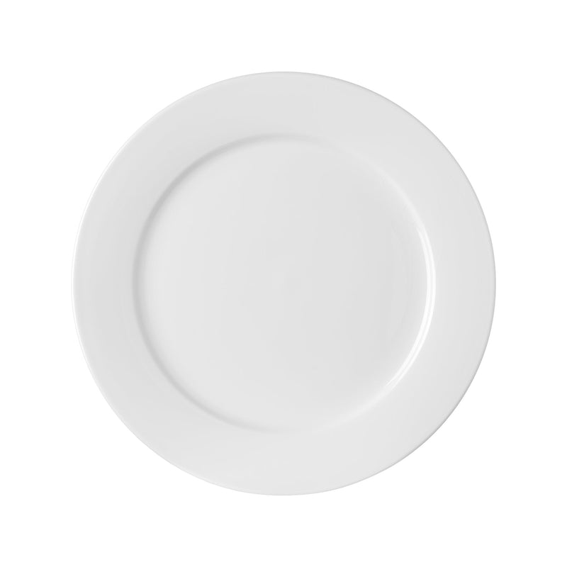 Load image into Gallery viewer, Pure Bianco flat plate, 270mm - Custom Wood DesignsFine Dine Pure Bianco flat plate, 270mm, white ceramic dish with smooth edges, ideal for serving appetizers or main courses.Flat plate762479