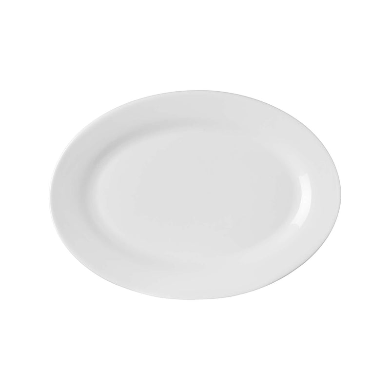 Load image into Gallery viewer, Pure Bianco platter, 340x250mm - Custom Wood DesignsElegant Pure Bianco serving dish by Fine Dine, 340x250mm, featuring a sleek white ceramic design perfect for serving food.Serving dish762639
