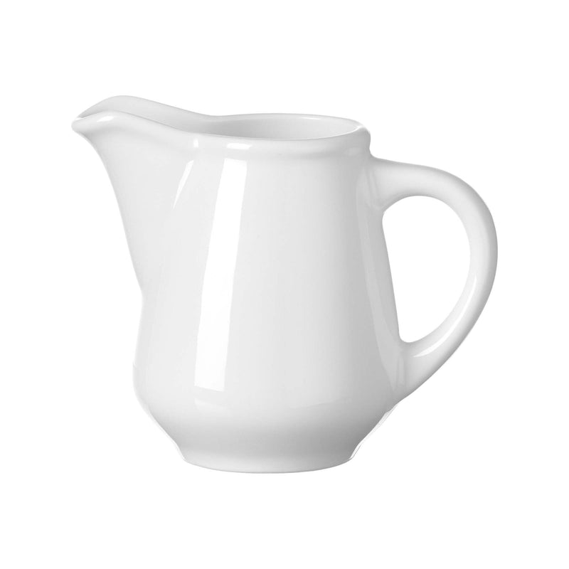 Load image into Gallery viewer, Pure Crema Crema Milk Jug, 180ml - Custom Wood DesignsFine Dine Pure Crema milk jug, 180ml, ceramic container with a smooth handle and spout for pouring milk or cream.milk jug768150