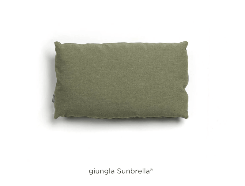 Load image into Gallery viewer, Rectangular Outdoor Cushion - Custom Wood DesignsNardi rectangular outdoor cushion with green and beige tropical leaf pattern, suitable for patio seating.Nardi Outdoor Cushion24575205382103Giungla