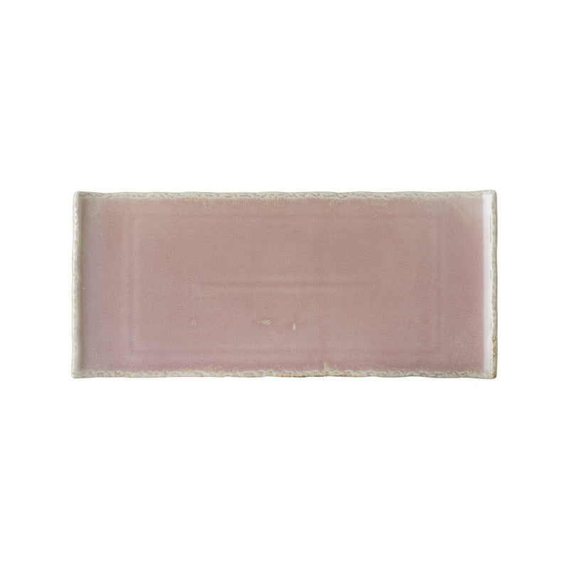 Load image into Gallery viewer, Rectangular plate Rosa, 340x150 mm - Custom Wood DesignsRectangular Rosa plate by Fine Dine, measuring 340x150 mm, with a smooth white ceramic surface and elegant design.Rectangular plate767610