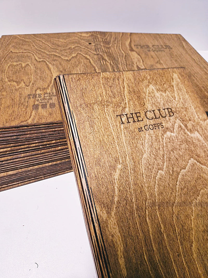 Load image into Gallery viewer, 20 x Wood Menu 20x40cm Custom Wood Designs __label: Multibuy red-20-x-wood-menu-20x40cm-53612706758999