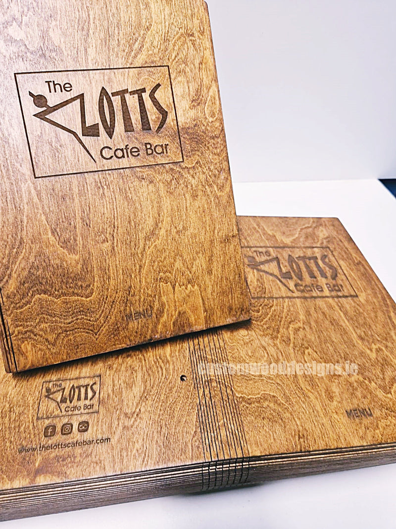 Load image into Gallery viewer, 20 x Wood Menu 20x40cm Custom Wood Designs __label: Multibuy red-20-x-wood-menu-20x40cm-53612707938647