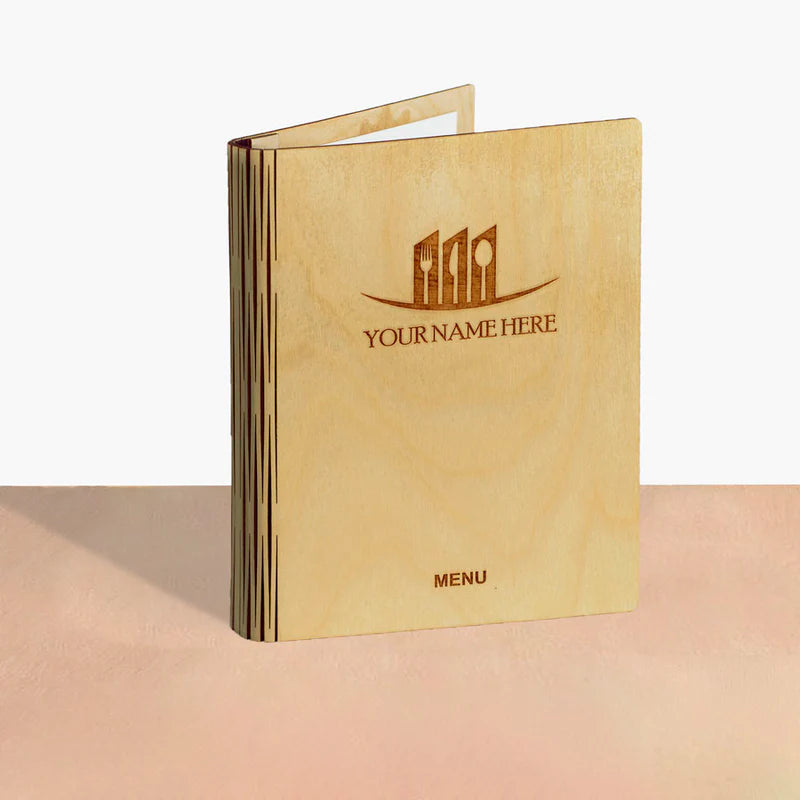 Load image into Gallery viewer, A5 Wood Menus 15x21cm Natural Custom Wood Designs __label: Multibuy red-wine-a5-wood-menus-15x21cm-53612692570455
