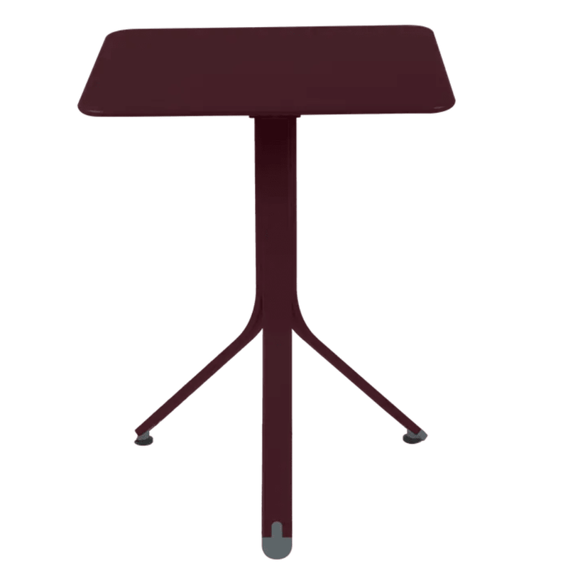 Load image into Gallery viewer, Rest'O Folding Table 57x57cm - Custom Wood DesignsBlack Fermob Rest'O folding outdoor table, 57x57cm, made of durable metal, suitable for outdoor use and compact storage.Fermob Outdoor Table Metal24575202233943Black Cherry
