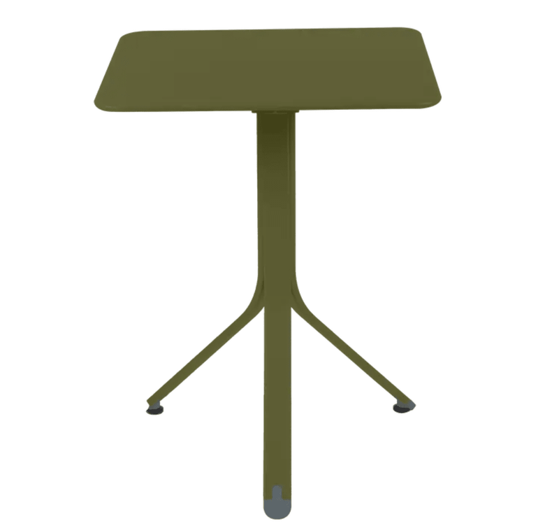 Load image into Gallery viewer, Rest'O Folding Table 57x57cm - Custom Wood DesignsFermob Rest'O folding outdoor table in metal, 57x57cm, with a green pesto finish, suitable for garden or patio useFermob Outdoor Table Metal24575200576887Pesto