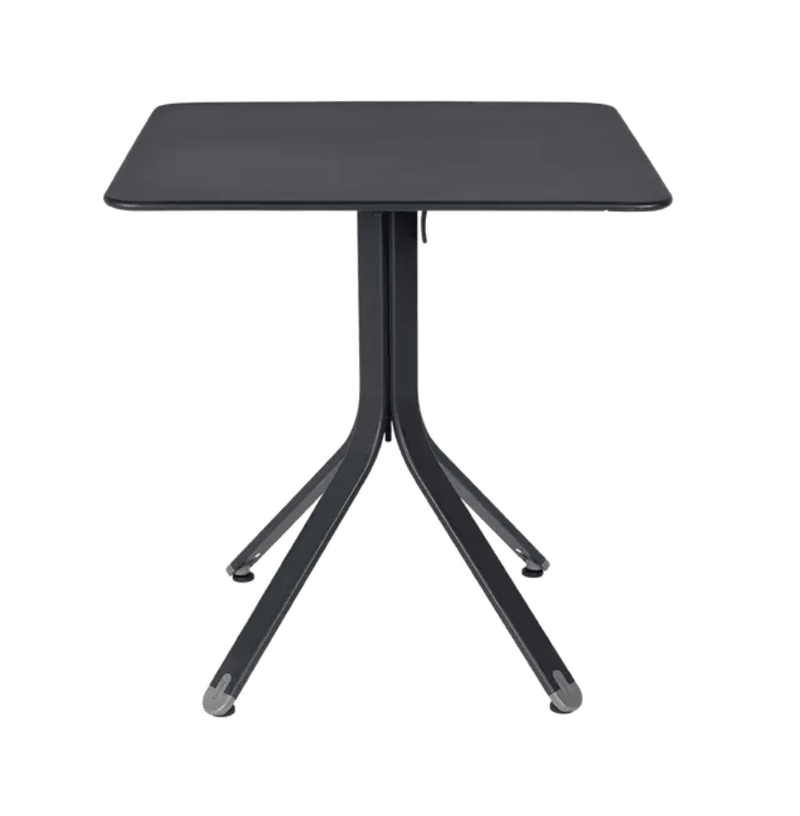 Load image into Gallery viewer, Rest'O Folding Table 71x71cm - Custom Wood DesignsFermob Rest'O folding outdoor table in antracite color, 71x71cm metal tabletop with foldable design for outdoor use.Fermob Outdoor Table Metal24575204732727Antracite