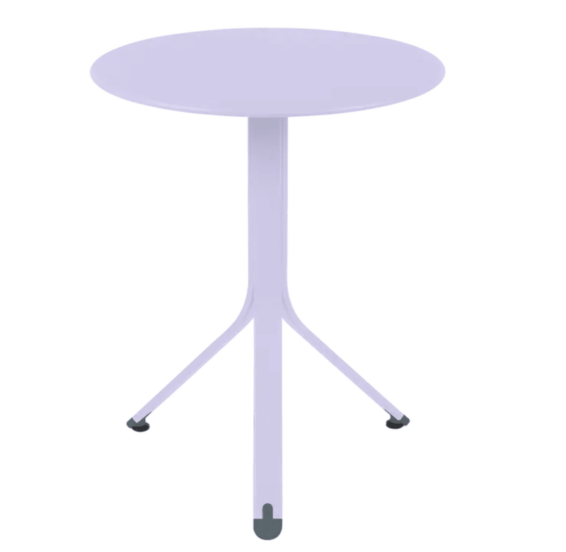 Load image into Gallery viewer, Rest'O Round Folding Table Ø60cm - Custom Wood DesignsFermob Rest'O Round folding outdoor table, 60cm diameter, metal bistro table in a marshmallow color, suitable for outdoor use.Fermob Outdoor Table Metal24575208465335Marshmallow