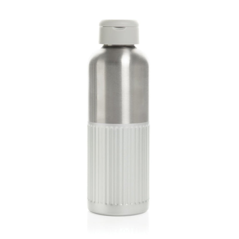 Load image into Gallery viewer, XD Xclusive Ripple RCS R-steel leakproof water bottle with handle, 750ML, recycled stainless steel with wood design for drinkware.