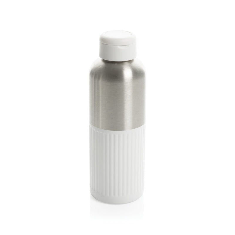 Load image into Gallery viewer, XD Xclusive Ripple RCS R-steel leakproof water bottle with handle, 750ML, recycled stainless steel with wood design, drinkware.