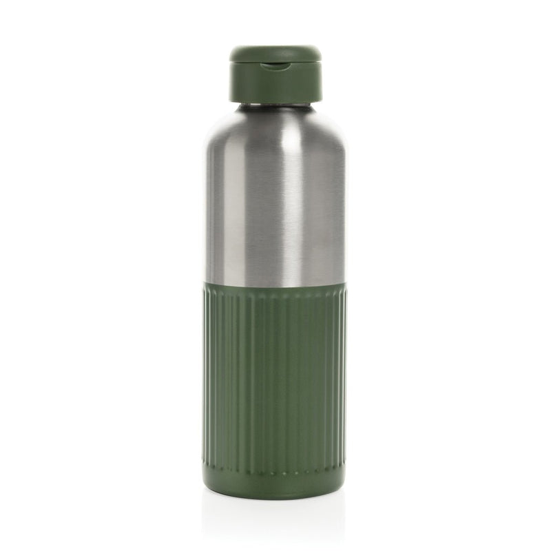 Load image into Gallery viewer, XD Xclusive Ripple RCS R-Steel leakproof water bottle with handle, 750ML, recycled stainless steel, wood design, drinkware.