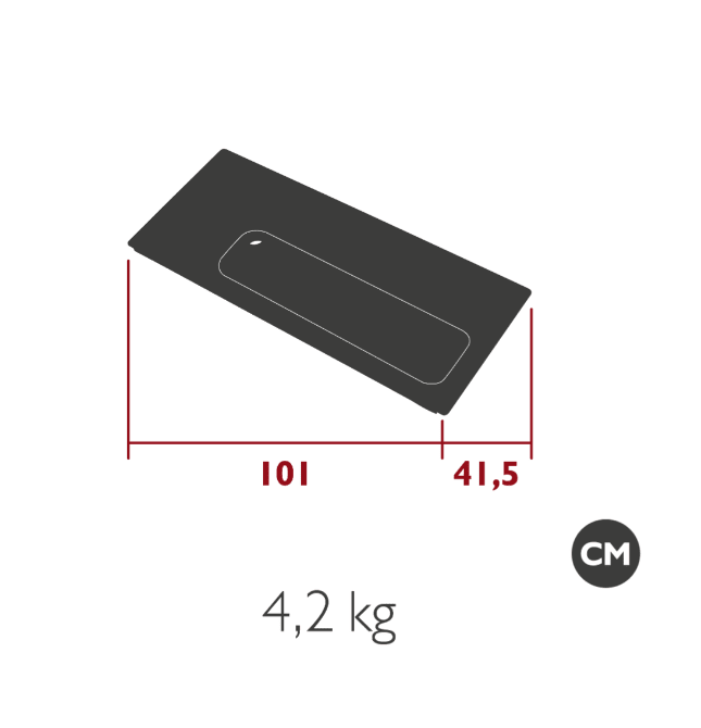 Load image into Gallery viewer, Rivage Duo Shelf 101x41.5cm - Custom Wood DesignsFermob Rivage Duo Shelf measuring 101x41.5cm, a stylish outdoor furniture accessory with a modern design and metal construction.Rivage Fermob Acccsories Shelf24575205048631Cotton White