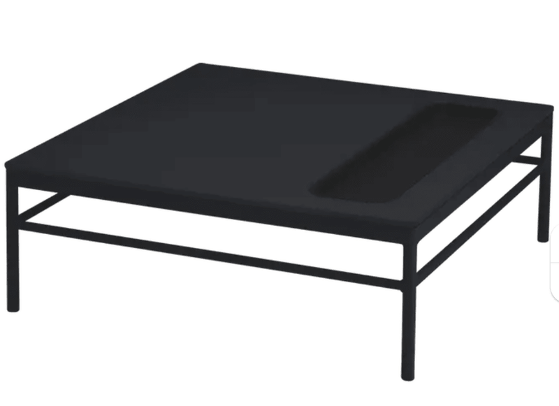 Load image into Gallery viewer, Rivage Low Table 85x85cm - Custom Wood DesignsFermob Rivage outdoor metal low table in antracite color, 85x85cm, with a sleek, modern design suitable for patio or garden.Fermob Rivage Outdoor Metal Table24575200616567Antracite