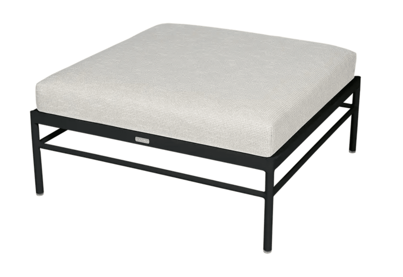 Load image into Gallery viewer, Rivage Ottoman - Custom Wood DesignsFermob Rivage Ottoman made of metal with an anthracite wicker finish, outdoor furniture footstool with aluminum frame.Ottoman Outdoor Furniture Fermob Metal24575205072439Antracite Wicker