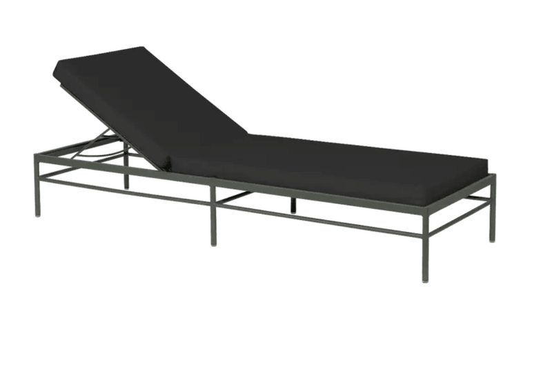 Load image into Gallery viewer, Rivage Sunlounger Luxury - Custom Wood DesignsRosemary Night Grey Fermob Rivage luxury metal sunlounger with sleek design, perfect for outdoor relaxation.Sunlounger Metal24575201872311Rosemary Night Grey