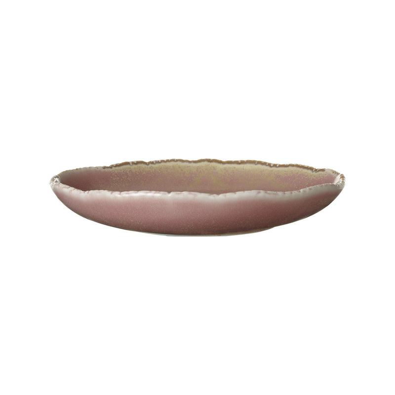 Load image into Gallery viewer, Rosa deep plate 220mm - Custom Wood DesignsFine Dine Rosa deep plate, 220mm, showing a round ceramic dish with a pink floral design and glossy finish.Deep plate767764