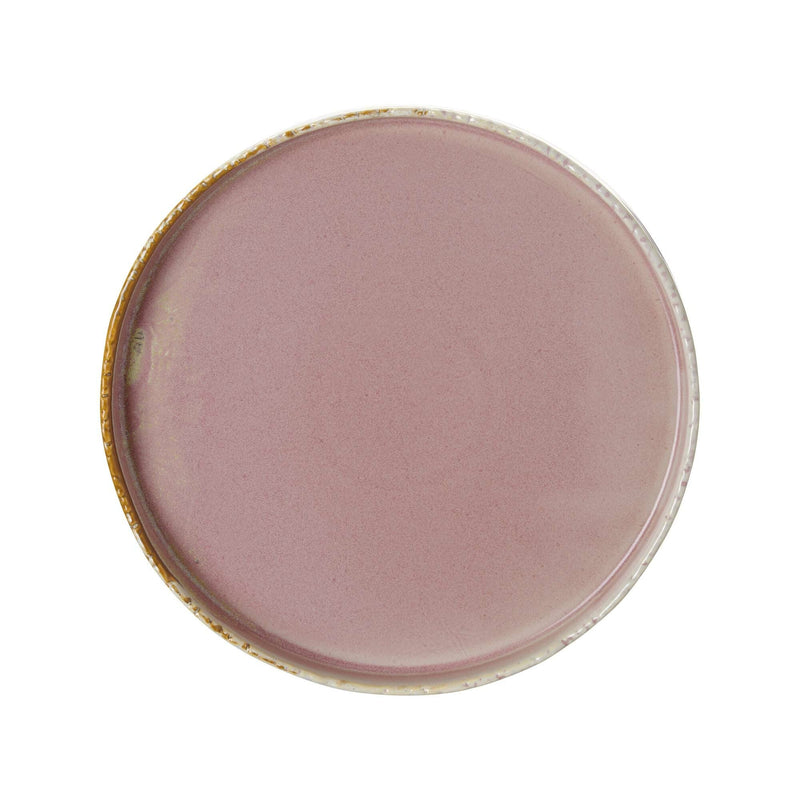 Load image into Gallery viewer, Rosa flat plate 270mm - Custom Wood DesignsFine Dine Rosa flat shallow plate, 270mm diameter, ceramic dinnerware with a pink floral design, on a neutral background.Shallow plate767733