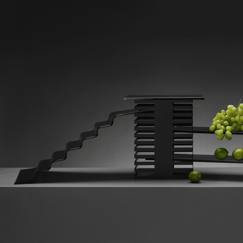 Load image into Gallery viewer, Skiatos buffet column, 9 levels, 250x250x260mm - Custom Wood DesignsFine Dine Skiatos buffet column with 9 levels, measuring 250x250x260mm, showcasing its sleek, multi-tiered storage design.buffet column428023