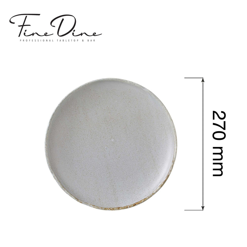 Load image into Gallery viewer, Stark coupe plate, 270mm - Custom Wood DesignsFine Dine Stark coupe plate with high rim, 270mm, showcasing a sleek ceramic design perfect for serving dishes.plate with high rim762097