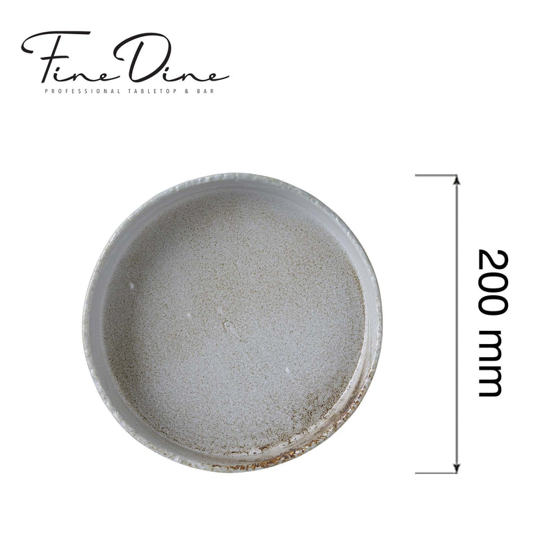 Load image into Gallery viewer, Stark high edge plate, 200 mm - Custom Wood DesignsFine Dine Stark high edge plate with 200mm rim, showcasing a sleek ceramic design perfect for modern table settings.plate with high rim762141