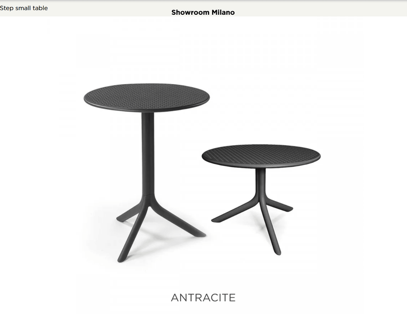 Load image into Gallery viewer, Step Outdoor Table Low & Dining - Custom Wood DesignsNardi outdoor expandable low and dining table with antracite finish, suitable for garden, patio, or restaurant settings.Nardi Outdoor Table24575203655351Antracite