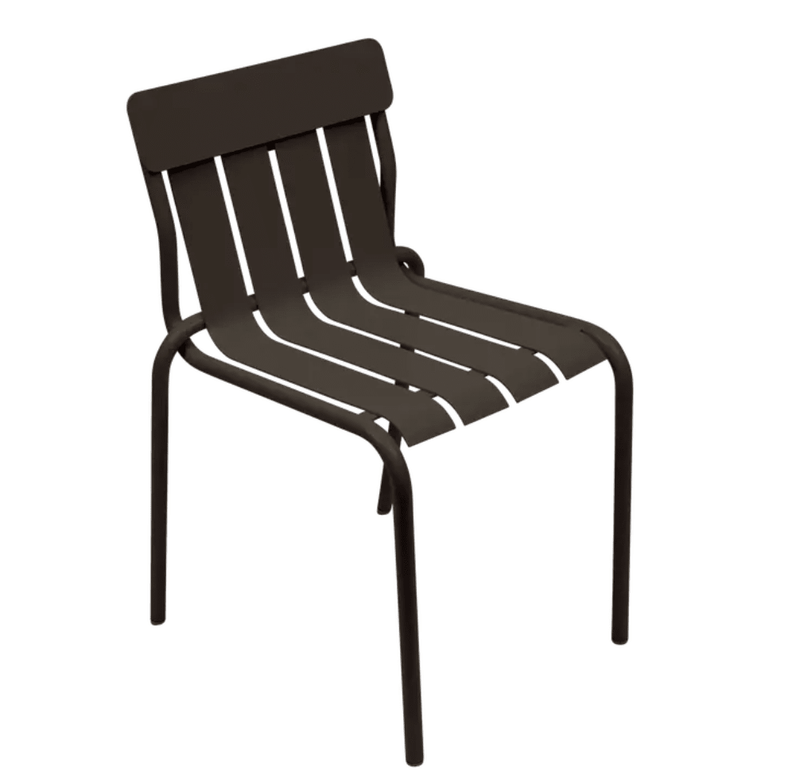 Load image into Gallery viewer, Stripe Chair Stackable Outdoor Dining - Custom Wood DesignsFermob Stripe Chair, a stackable outdoor dining metal chair with colorful striped design, suitable for patio or garden use.Fermob Metal Chair Outdoor24575205149335Tonka