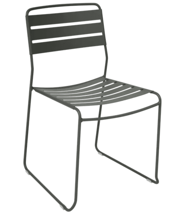 Load image into Gallery viewer, Fermob Surprising outdoor chair in rosemary color, featuring a modern design suitable for restaurant or patio outdoor seating.