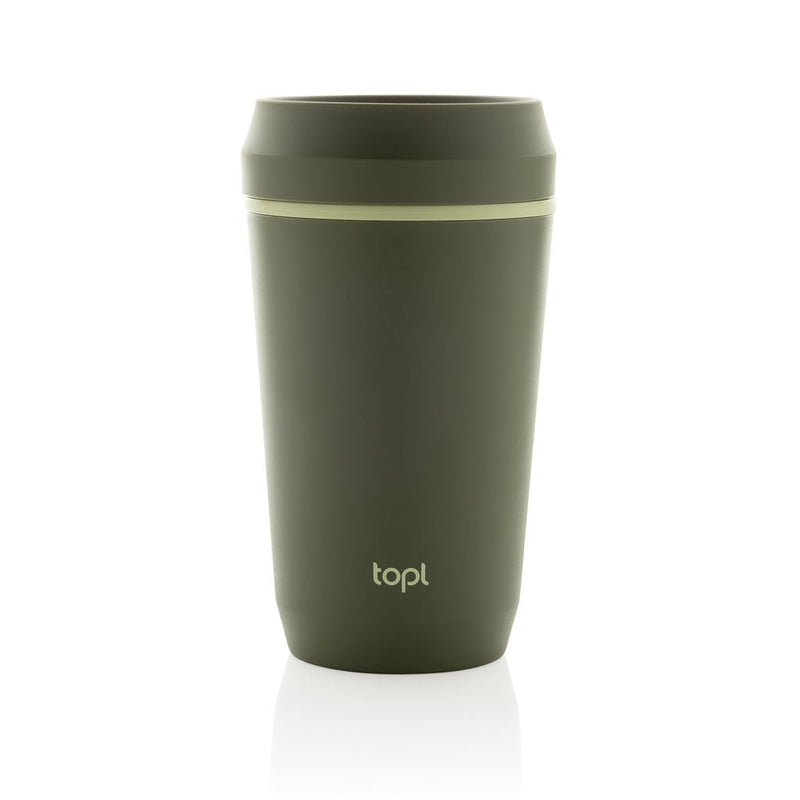 Load image into Gallery viewer, Topl Recycled Plastic To Go Tumbler Patented 360 Lid 354ml - Custom Wood DesignsTopl recycled plastic 354ml to-go tumbler with patented 360 lid, featuring a sleek drinkware design and eco-friendly materials.DrinkwareRBTGP12OLPolypropylenegreen