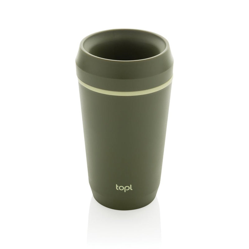 Load image into Gallery viewer, Topl Recycled Plastic To Go Tumbler Patented 360 Lid 354ml - Custom Wood DesignsTopl recycled plastic 354ml to-go tumbler with patented 360 lid, drinkware featuring a sleek design and eco-friendly materials.DrinkwareRBTGP12OLPolypropylenegreen