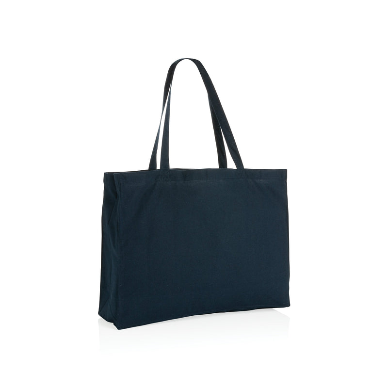 Load image into Gallery viewer, Cotton Shopper 37x14x49cm pack of 100 Navy Custom Wood Designs __label: Multibuy __label: Upload Logo unbranded-black-cotton-shopper-37x14x49cm-pack-of-100-53613357728087