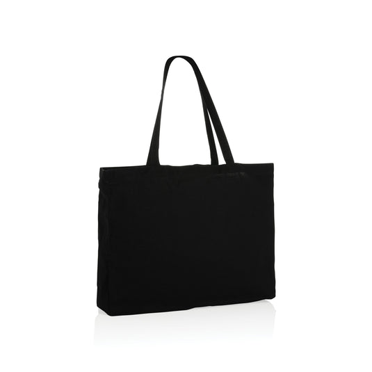 Cotton Shopper 37x14x49cm pack of 100 Black Custom Wood Designs __label: Multibuy __label: Upload Logo unbranded-black-cotton-shopper-37x14x49cm-pack-of-100-53613358547287