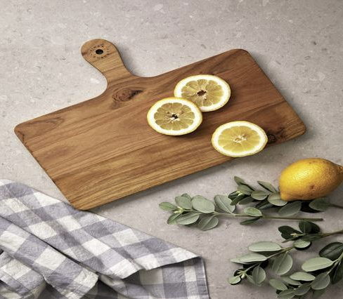 Load image into Gallery viewer, Set of 25 horizontal wooden serving and cutting boards by Custom Wood Designs, natural wood finish, ideal for serving or prepping food.