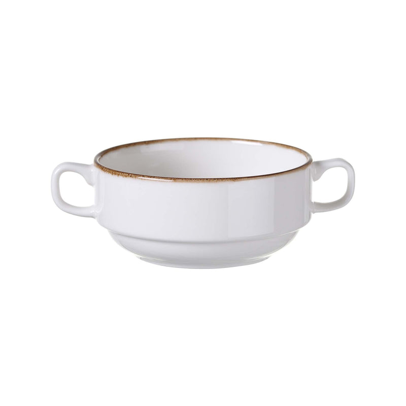 Load image into Gallery viewer, Vanilla soup cup, 300 ml - Custom Wood DesignsFine Dine vanilla soup cup, 300 ml, ceramic bowl with smooth finish, ideal for serving hot soups or desserts.Soup cup789452